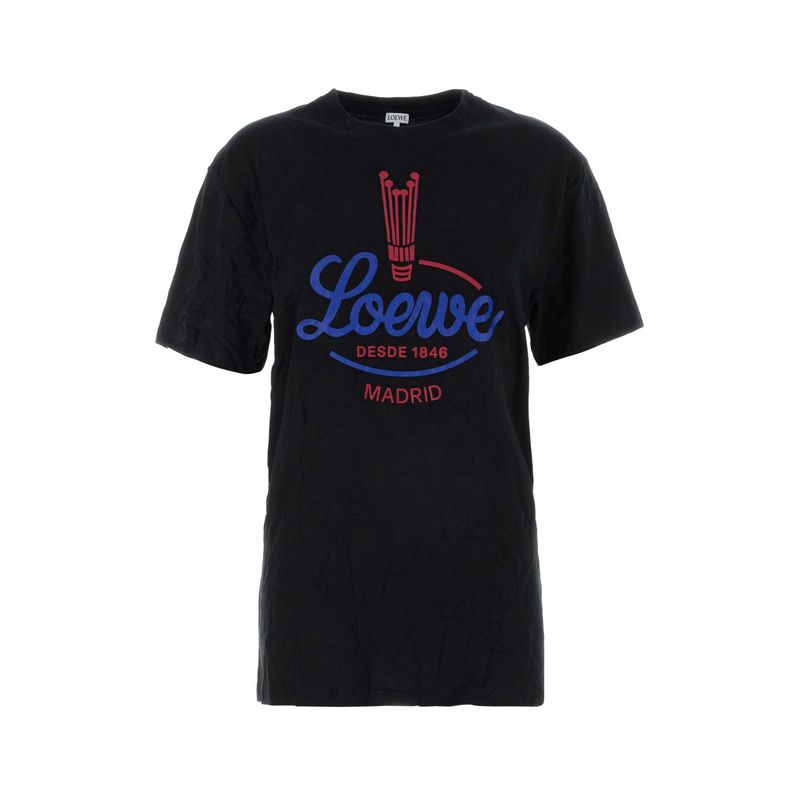 Loewe Women Black Jersey T-Shirt